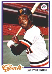 1978 Topps Baseball Cards      512     Larry Herndon